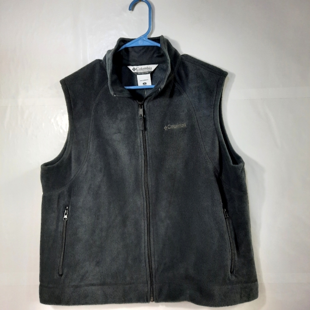 NWOT Columbia Sportswear Womens Spring Fleece Sweater Vest Black Plus Size 1X